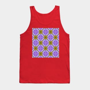 Shining gray flower seeds pattern. Tank Top